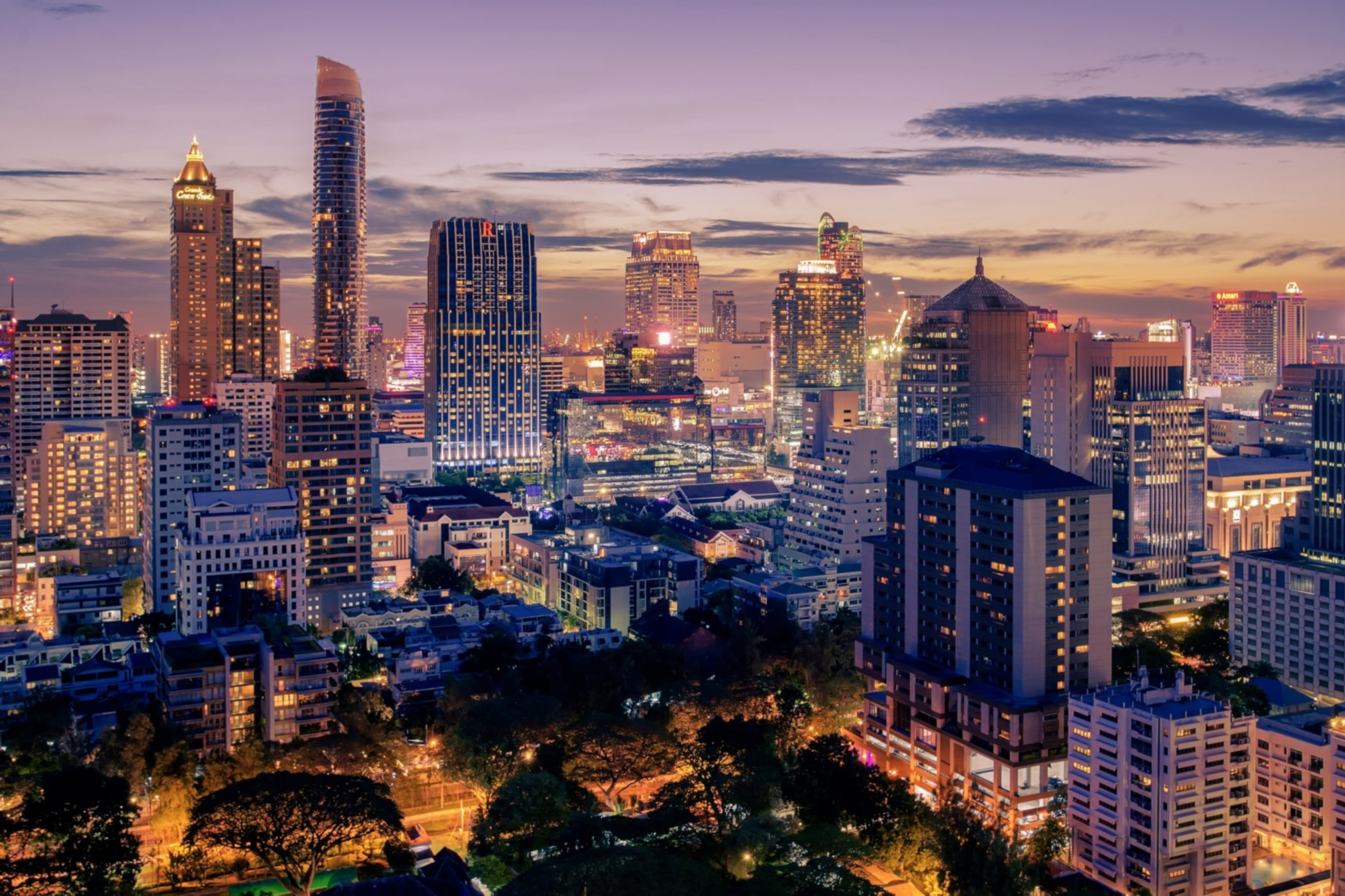 Bangkok city sky view